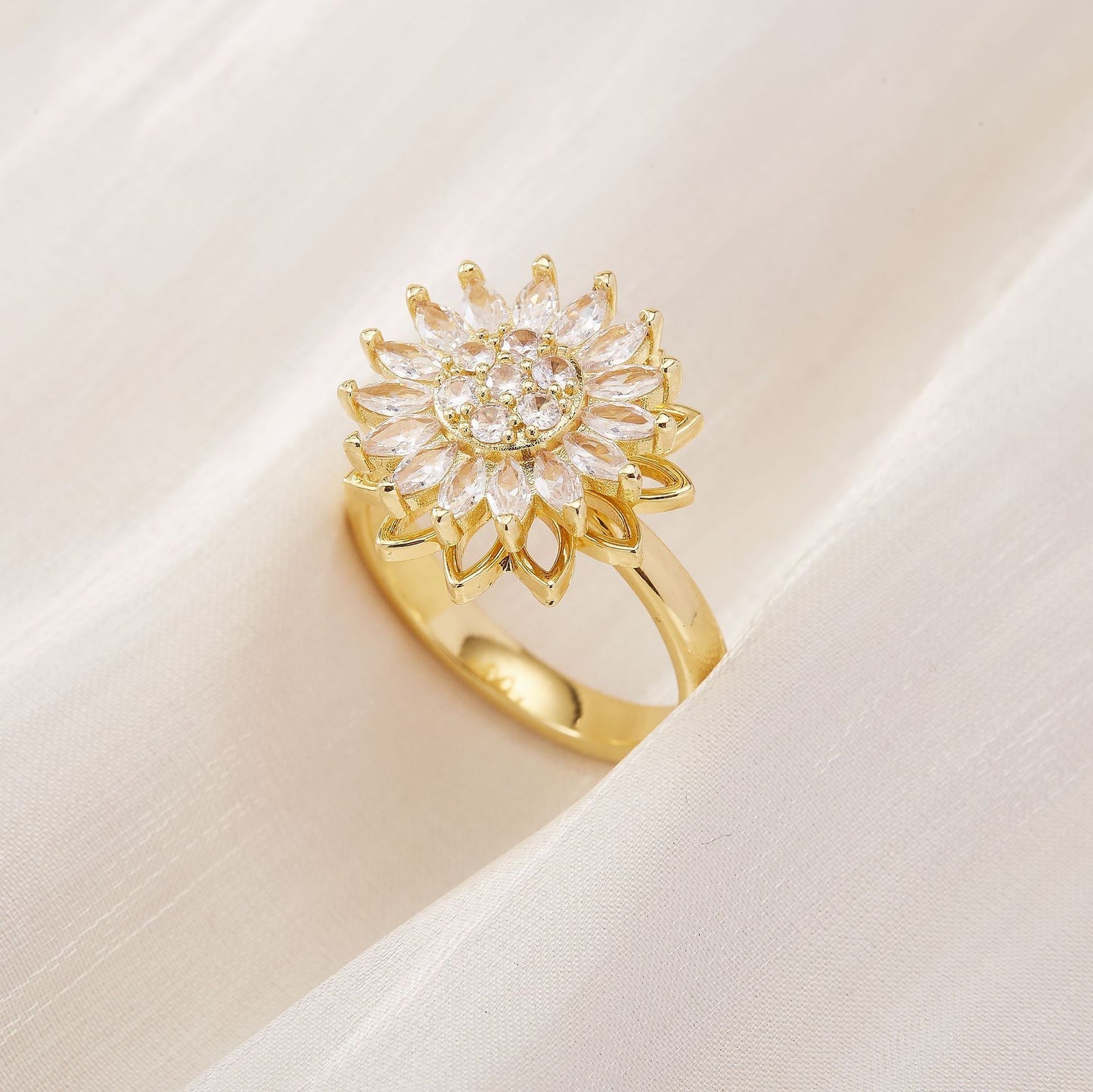 Bague Spinner Tournesol