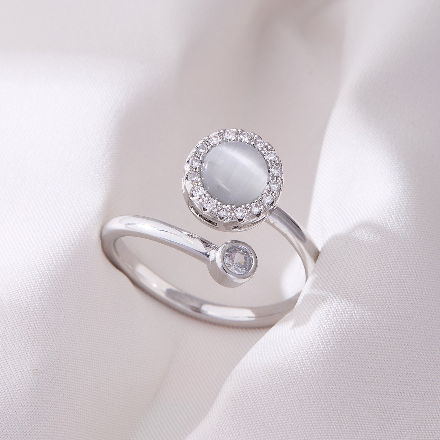 Bague Spinner Cat Eye